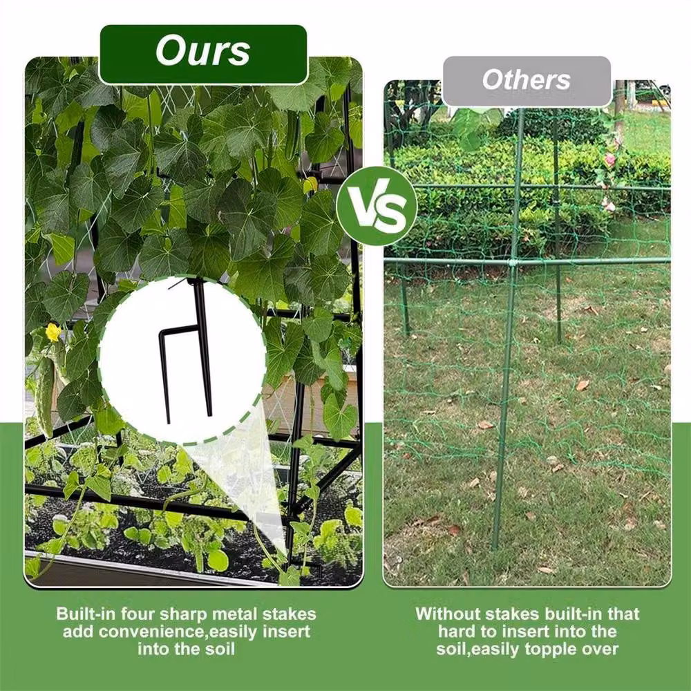 Hinsinc A Frame Black Garden Cucumber Trellis Support, W/D/H: 105 x 105 x 176 cm – 3