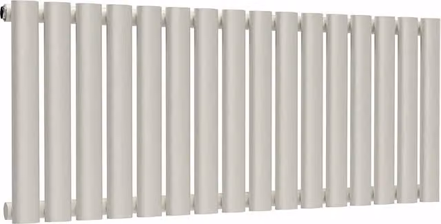 Lux Heat Oval Horizontal Radiator in White, W: 960 mm, H: 400 mm