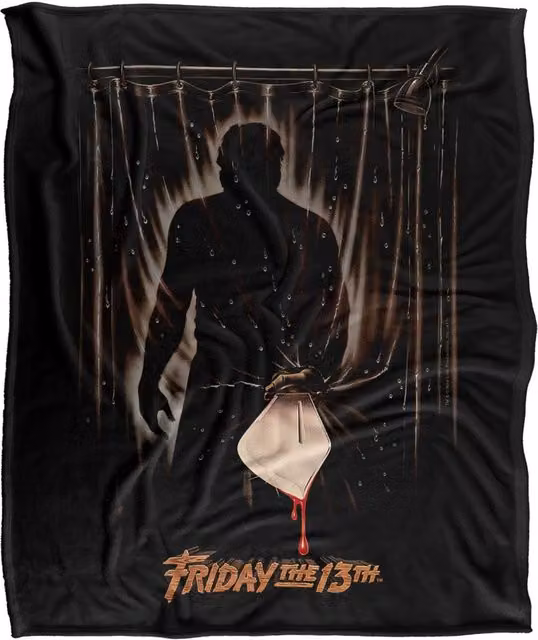 LOGOVISION Friday The 13th Part 3 Poster Super Soft Fleece Throw Blanket, W/D/H: 91 x 147 cm – 6
