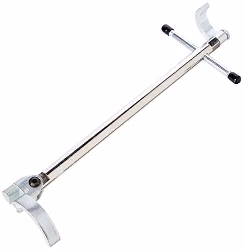 Monument 2-Jaw Professional Adjustable Basin Wrench in Silver Steel