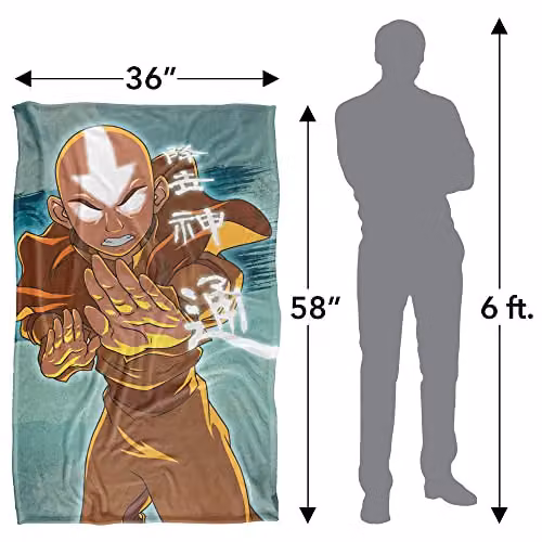 Nickelodeon Avatar The Last Airbender Super Soft Fleece Throw Blanket, Multicolour, W/D/H: 91 x 147 cm – 4