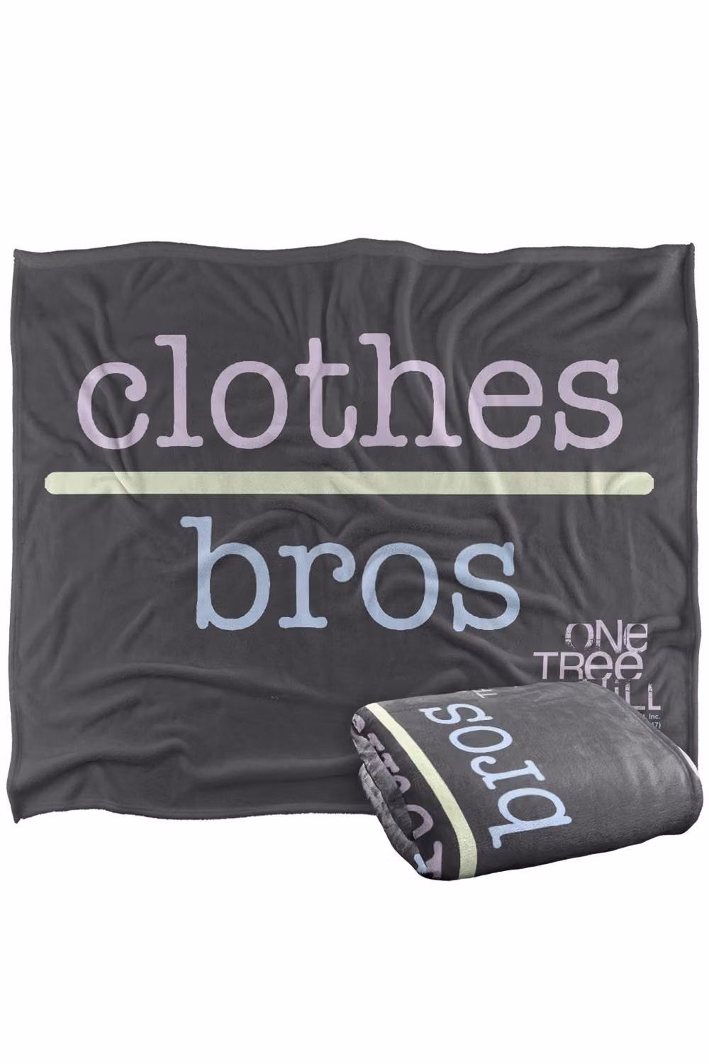 Warner Bros. One Tree Hill Clothes Over Bros 2 Super Soft Silky Touch Throw Blanket, Large, Grey and Multicolour – 2