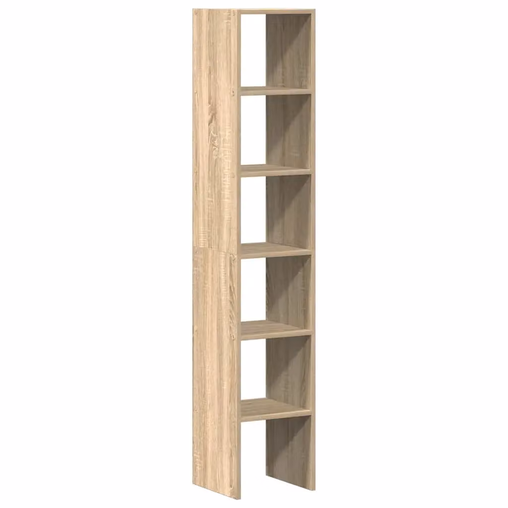 Berkfield Home Stackable Bookcases, 2 Piece Set in Sonoma Oak Brown, W/D/H: 30 x 30 x 80 cm – 2