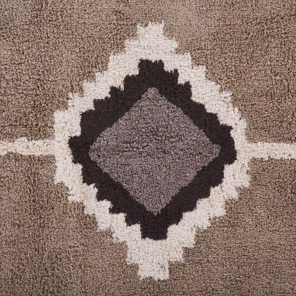 Wyld and Coco Beige Cotton Hand-Tufted Abstract Area Rug with Fringes W: 80 cm, L: 150 cm – 4