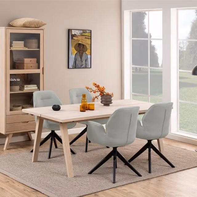 Furniture To Go Modern Rectangular White Oak Dining Table