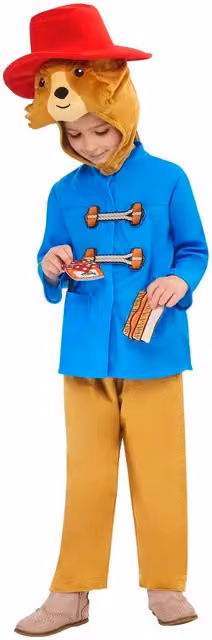 Paddington Bear Childrens Costume Set in Multicolour