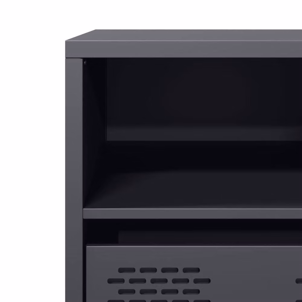 Berkfield Home TV Cabinet in Anthracite Dark Grey, W: 68 cm, D: 39 cm, H: 43.5 cm – 5