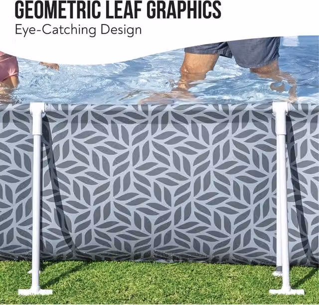Bestway Steel Pro Above Ground Pool Set in Light Grey