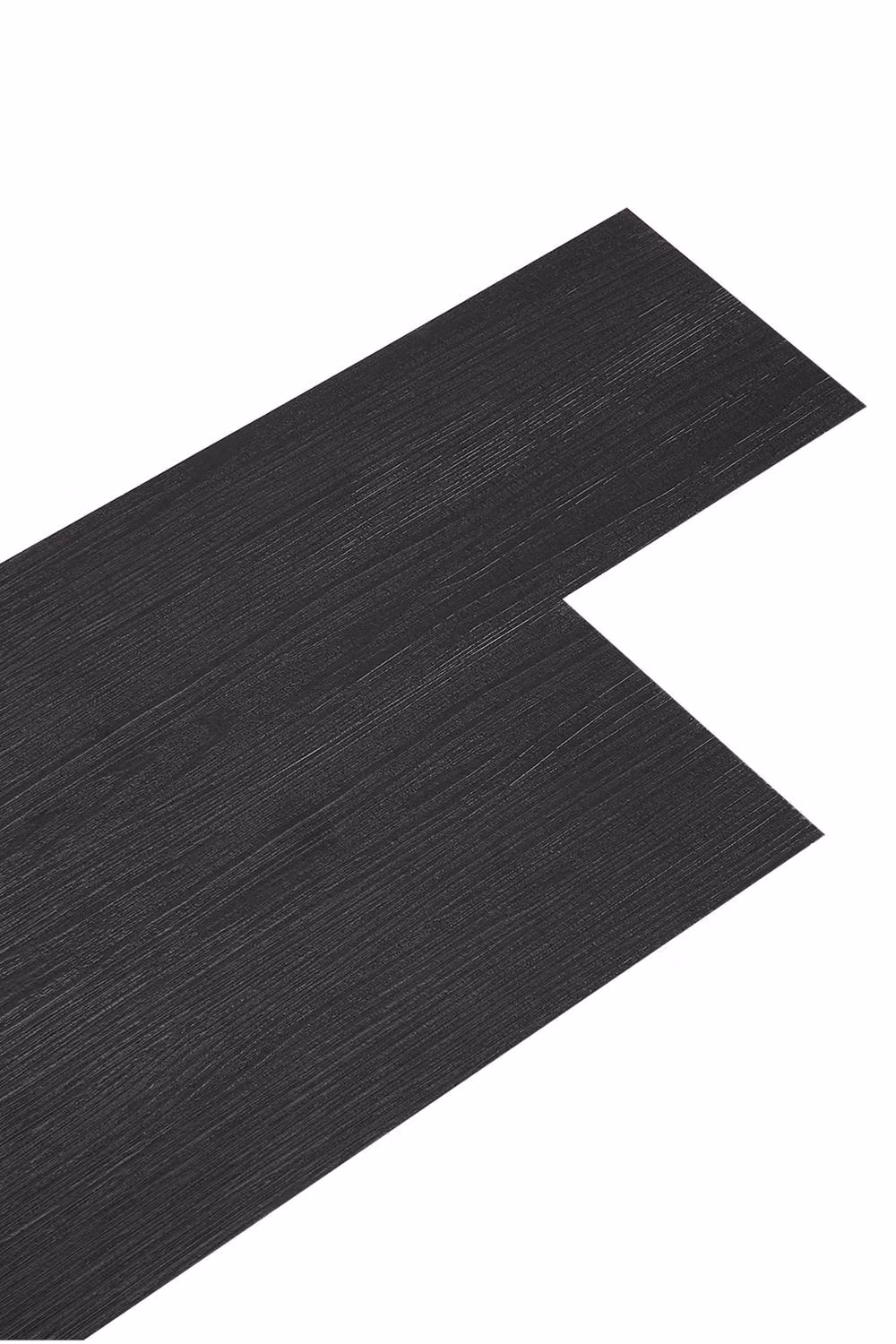 Living and Home 36pc Self-adhesive Wood Grain PVC Floor Tiles in Black – 3