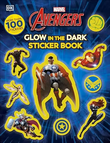 DK Marvel Avengers Glow in the Dark Sticker Book with Over 100 Multicolour Stickers – 1