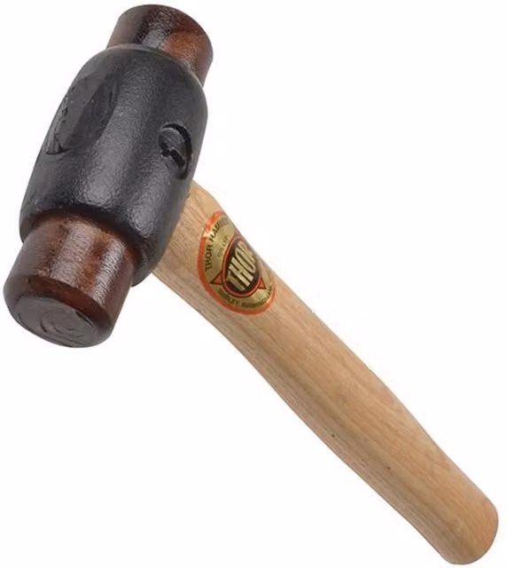 Thor Hide Hammer with Wood Handle in Brown and Multicolour