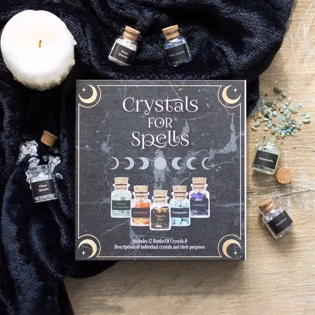 Uniqueful 12 Pack Multicolour Crystal Chip Bottle Gift Set with Stone Granulate – 1