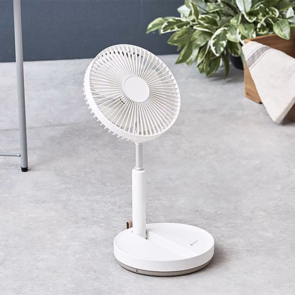 Life on Products Folding Cordless Living Fan in White, Adjustable Desk and Standing Fan with Oscillation and Timer – 3