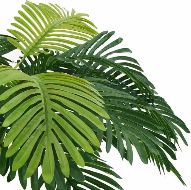Berkfield Home Realistic Artificial Cycas Palm in Green with Black Pot, Height: 160 cm