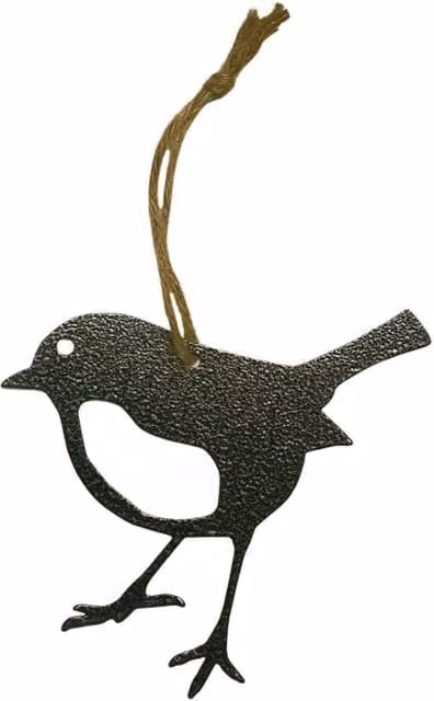 Poppyforge Hanging Metal Bird Garden Art, Pack of 3, Black, W15 x H15 cm – 1