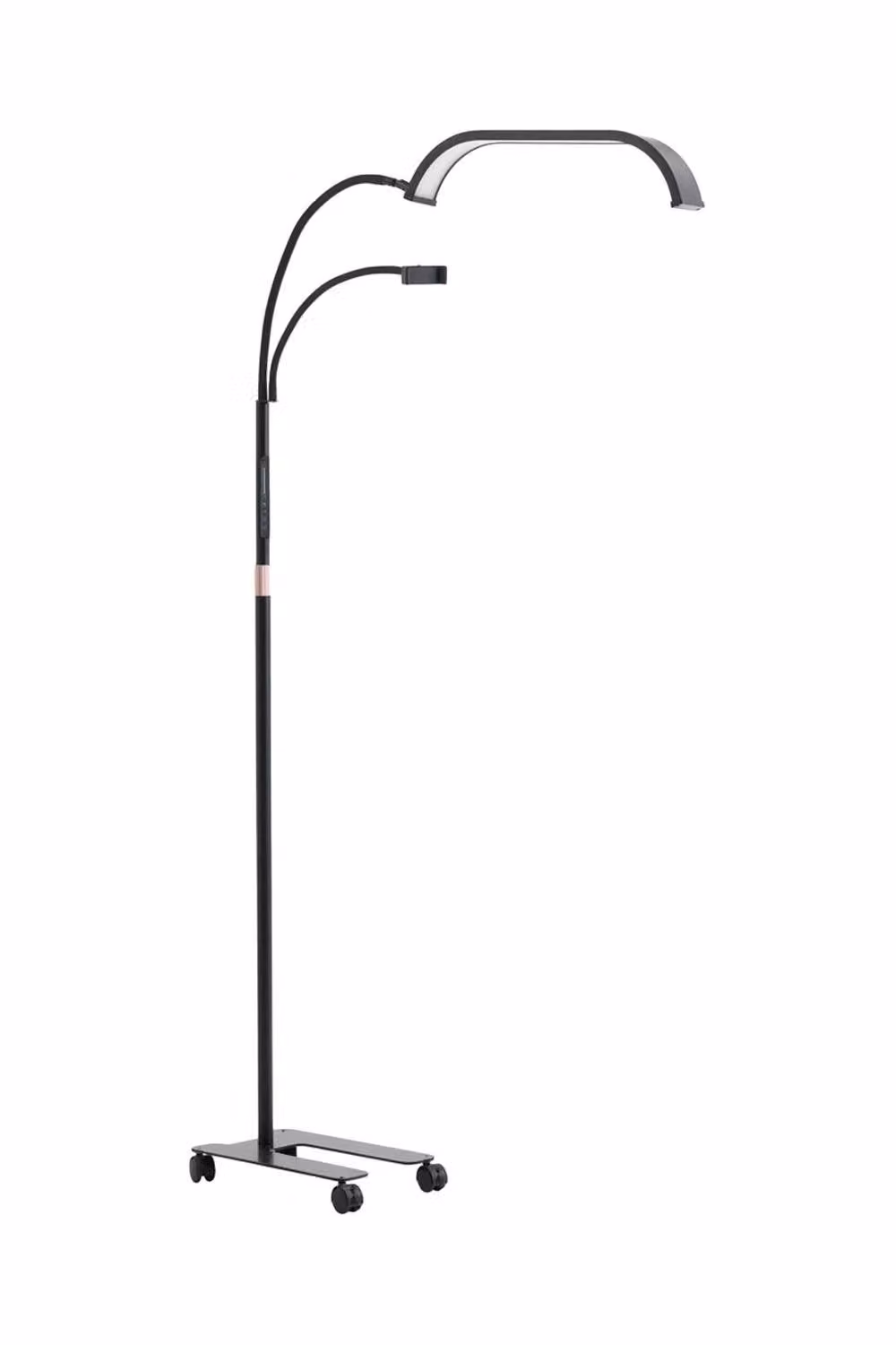 ExtraStar LED Floor Lamp with Phone Holder and Height Adjustment for Beauty Salons and Tattooing, Black – 3