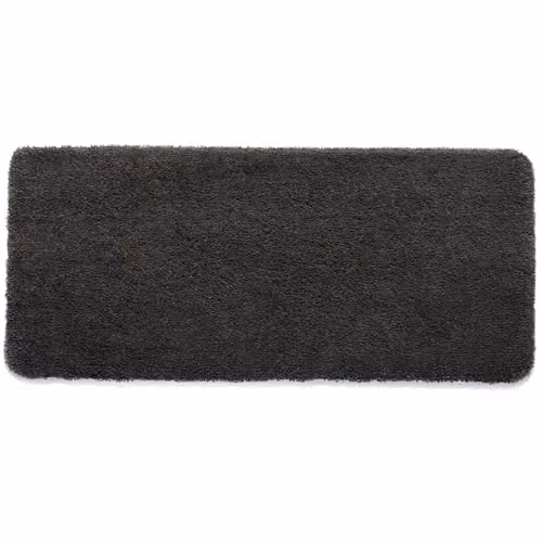 THE RUGS My Lux Grey Shaggy Polypropylene Rug, W/D/H: 67 x 150 x 3 cm