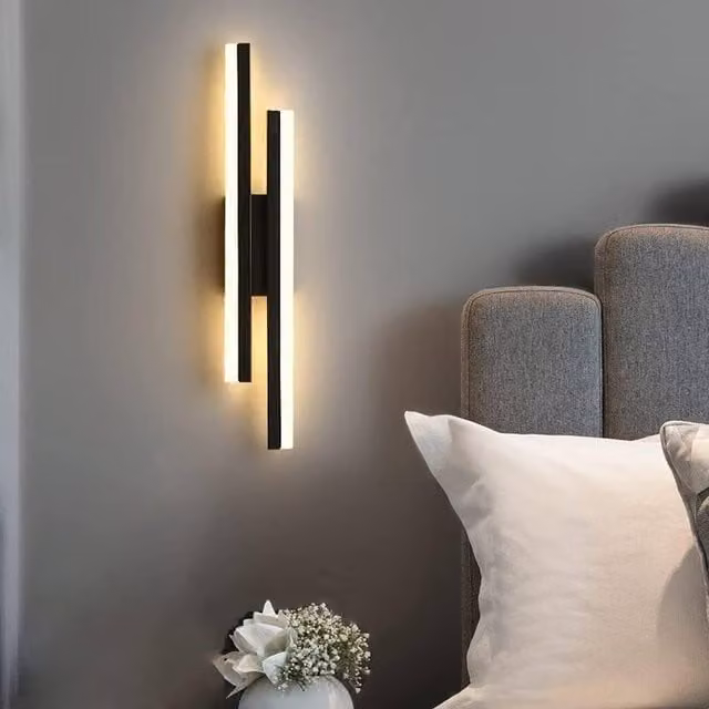 Goeco Modern Black LED Wall Light with 3 Colour Temperatures and Up/Down Lighting – 1