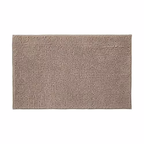 Allure Bath Fashions Bobble Chenille Non-Slip Bath Mat, Brown, W: 60 cm, D: 90 cm, H: 2 cm