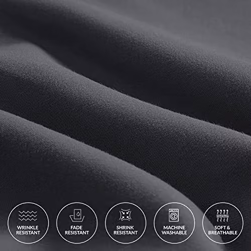 Pamposh Grace Microfibre Pillow Covers, 2 Pack, Grey – 4