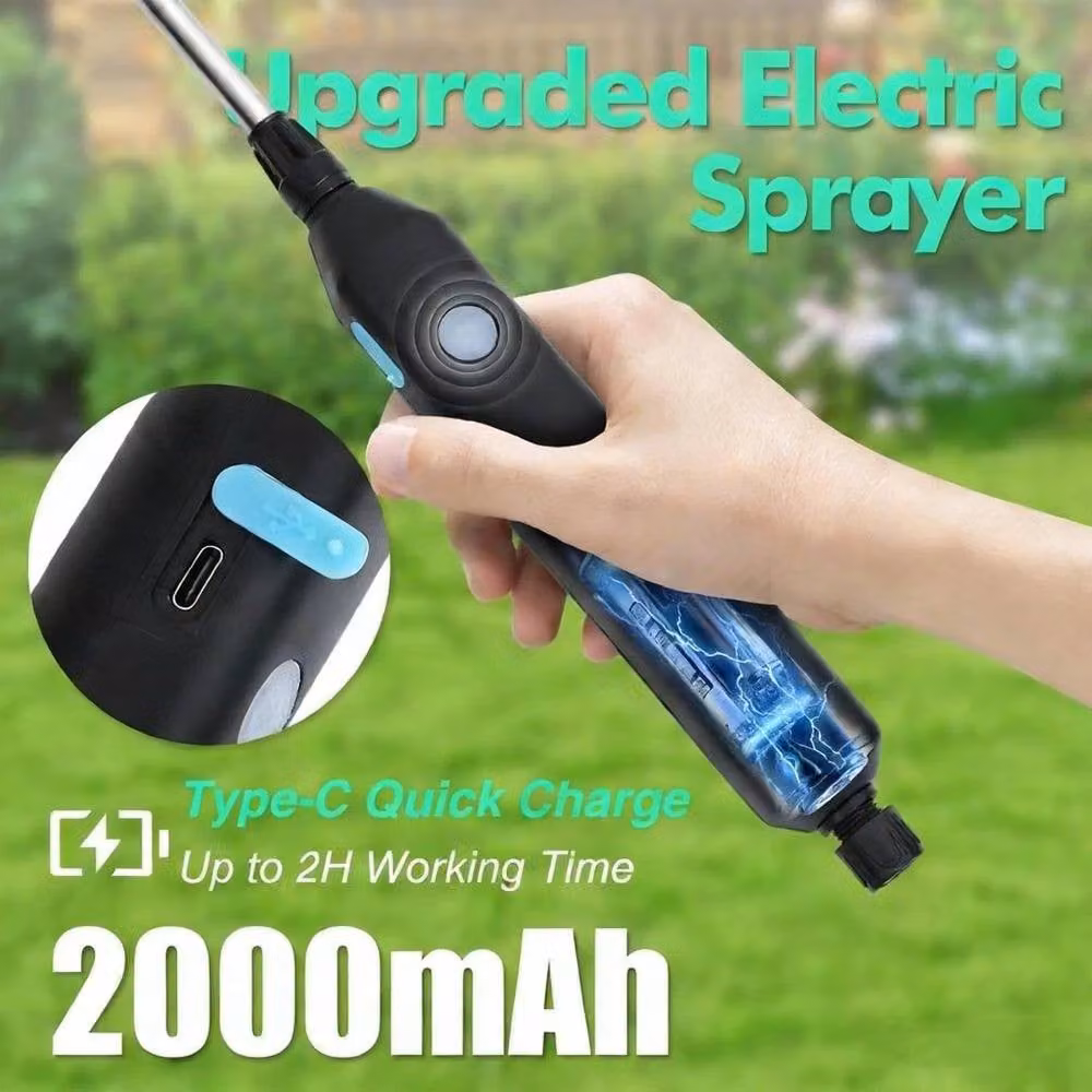 NESTLUNE Garden Electric Sprayer with Rechargeable Battery in Black – 2