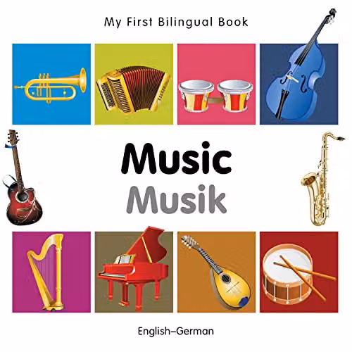 Milet Publishing My First Bilingual Music Book in English and German, Multicolour Paper Edition