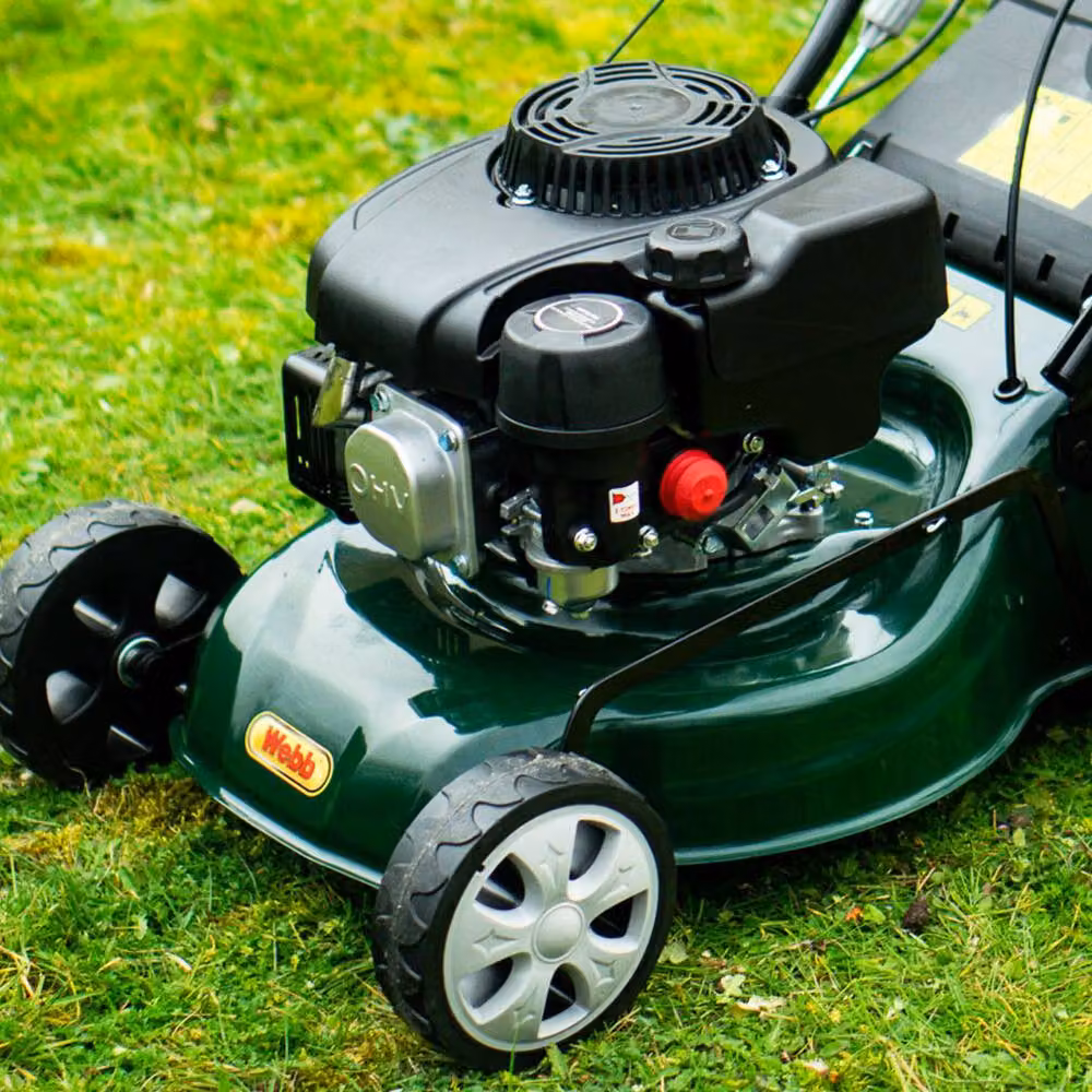 Webb Classic 41cm Self Propel Petrol Rotary Lawnmower in Green with 45L Collector – 3