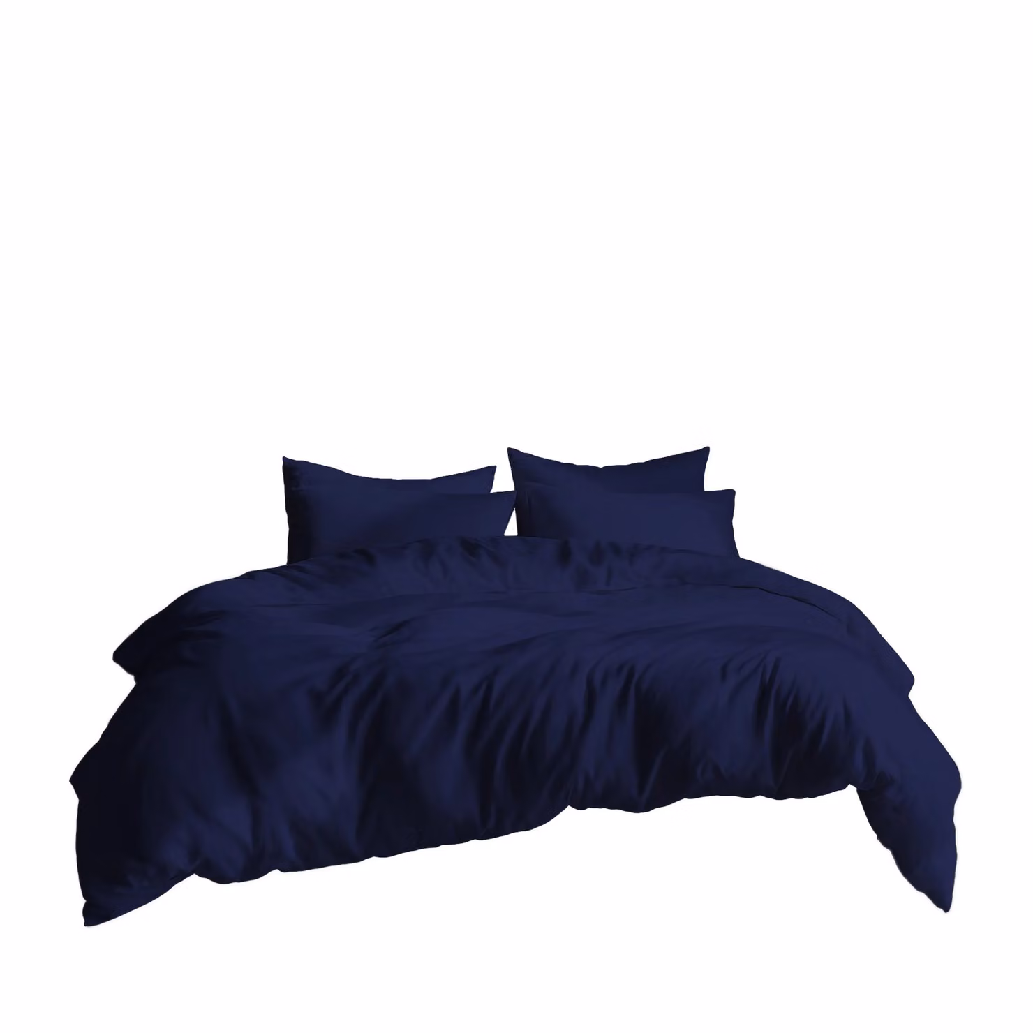Home Sweet Home UK Plain Dyed Polycotton Duvet Cover and Pillowcase Set in Blue, King Size, W/D/H: 240 x 220 x 180 cm – 2