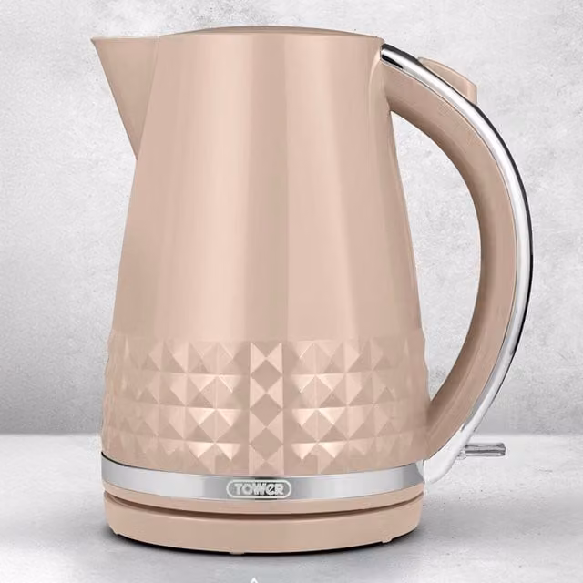 Tower Solitare 1.5L 3kW Kettle in Beige