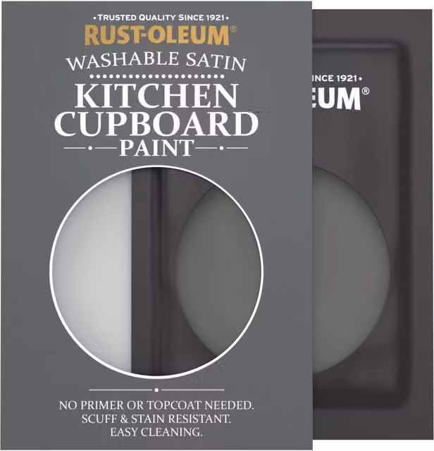 Rust-Oleum Kitchen Cupboard Satin Finish Tester Sachet, Graphite Grey, 10ml