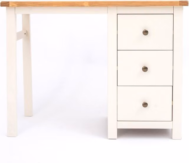 Cabinet Bits Maggiori 3 Drawer Dressing Table in Off-White Wood