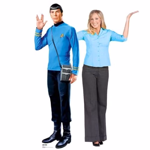 Star Cutouts Spock Cardboard Cut Out, Multicolour, Height: 184 cm – 1
