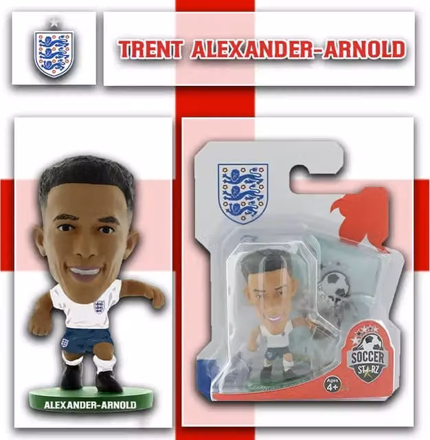 SoccerStarz Trent Alexander-Arnold 2022 Version Mini Figure, White, Height: 5 cm