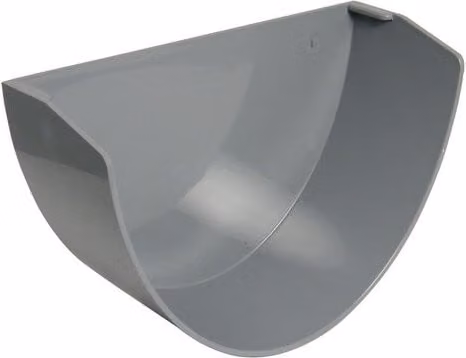 FloPlast Xtraflo Half Round Gutter Internal Stopend, 170mm, Grey