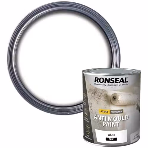 Ronseal Mould Resistant Satin Gloss Paint White 750ml