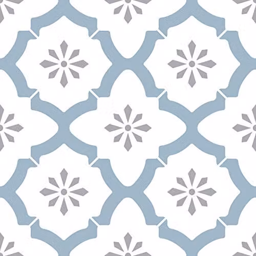 WallPops FP2943 Alfama Peel & Stick Floor Tiles, Multi-Colour, W/D/H: 30.48 x 30.48 x 0.15 cm