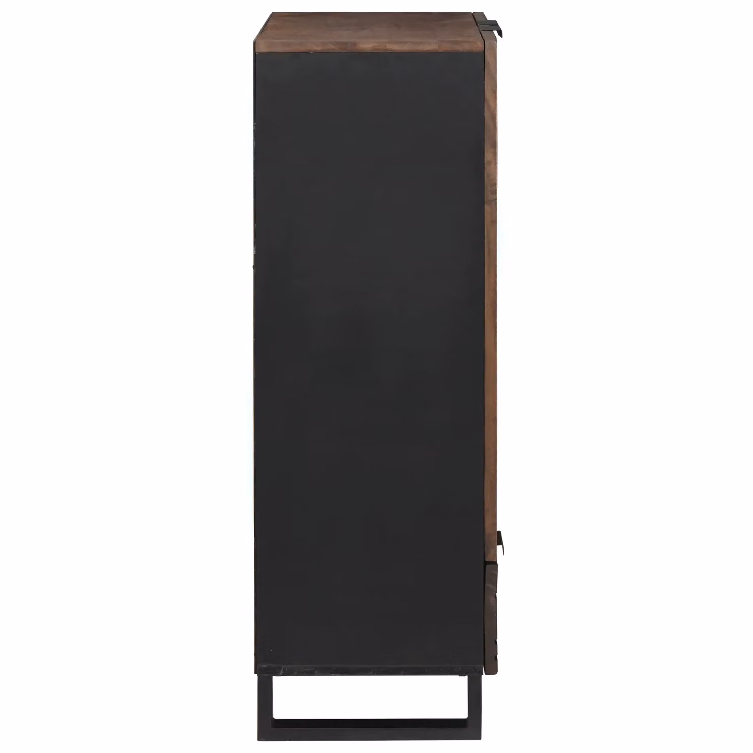 Berkfield Home Modern Mango Wood Highboard in Brown, W/D/H: 60 x 33.5 x 100 cm – 3
