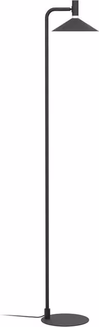 Loops Modern Black Metal LED Floor Lamp with RGB Lighting and Included Bulb