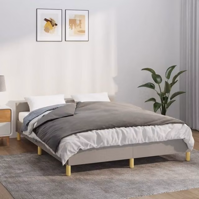 Berkfield Home Weighted Blanket with Removable Grey Cotton Cover, 5 kg, W/D/H: 122 x 183 cm