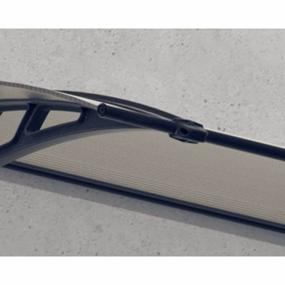Palram Canopia Neo Twinwall Door Awning Canopy in Grey, W: 76 cm, H: 25 cm, L: 357 cm – 5