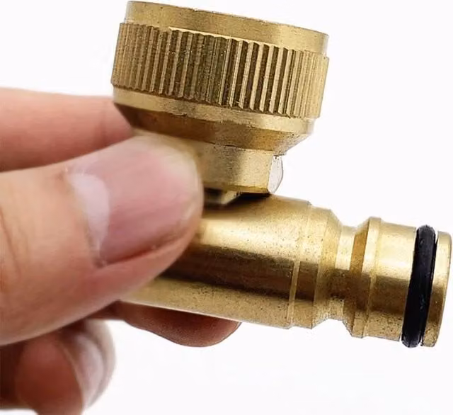 FLAVORA 3/4 inch BSP Brass Swivel Elbow Tap Connector in Gold