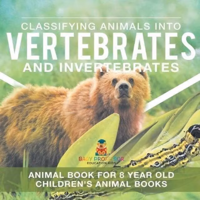 Baby Professor Classifying Animals into Vertebrates and Invertebrates Educational Activity in White