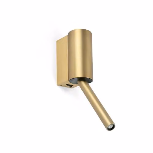 Netlighting Dante Adjustable LED Reading Wall Light in Gold/Brass, 3W, 2700K Warm White – 1