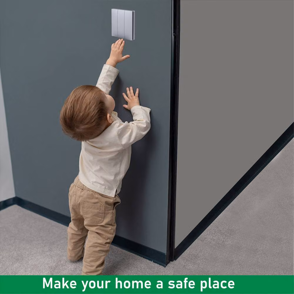 ENER-J Wireless Kinetic 3 Gang Switch in Silver, IP56 Waterproof Battery Operated – 3