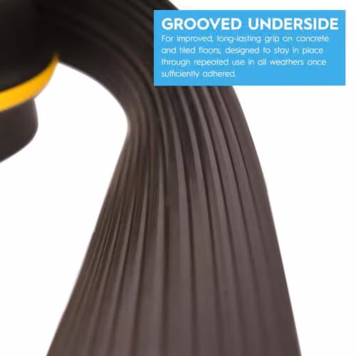 Harbour Housewares Self-Adhesive EPDM Rubber Universal Garage Door Bottom Seal Strip in Black, Length: 244 cm – 4