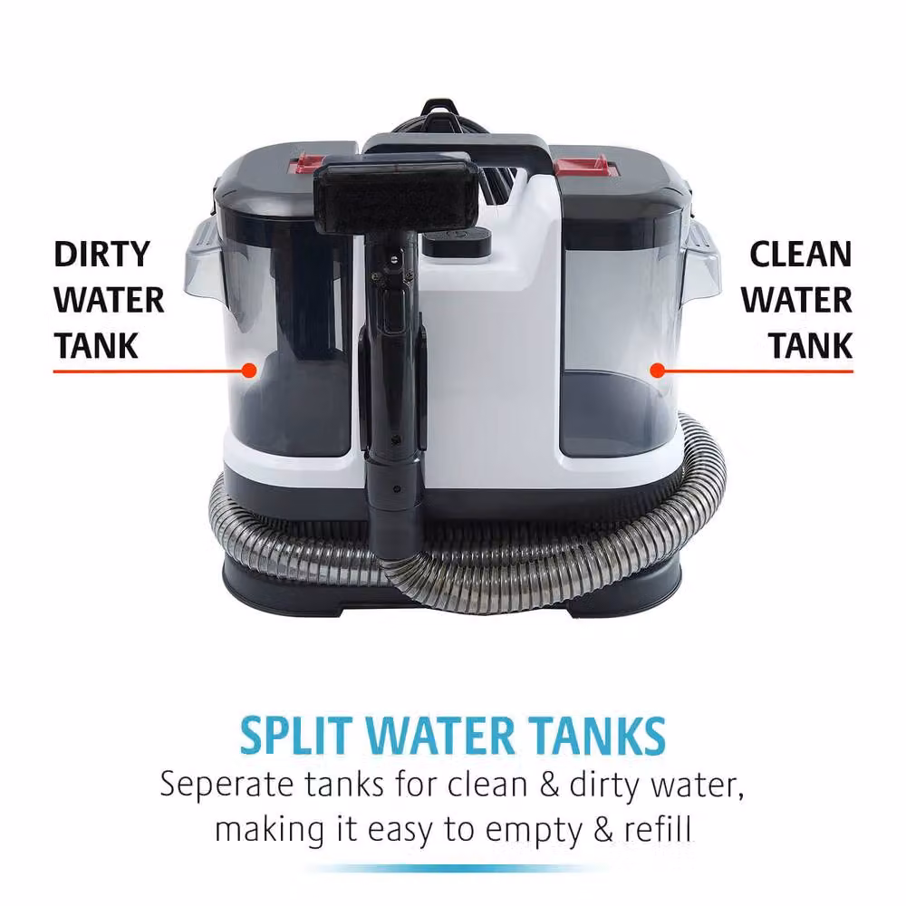 Clarsen Spot Cleaner, 500W Compact Carpet and Upholstery Cleaner in Multicolour – 5