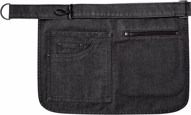 Premier Metro Cotton Utility Hip Apron in Black