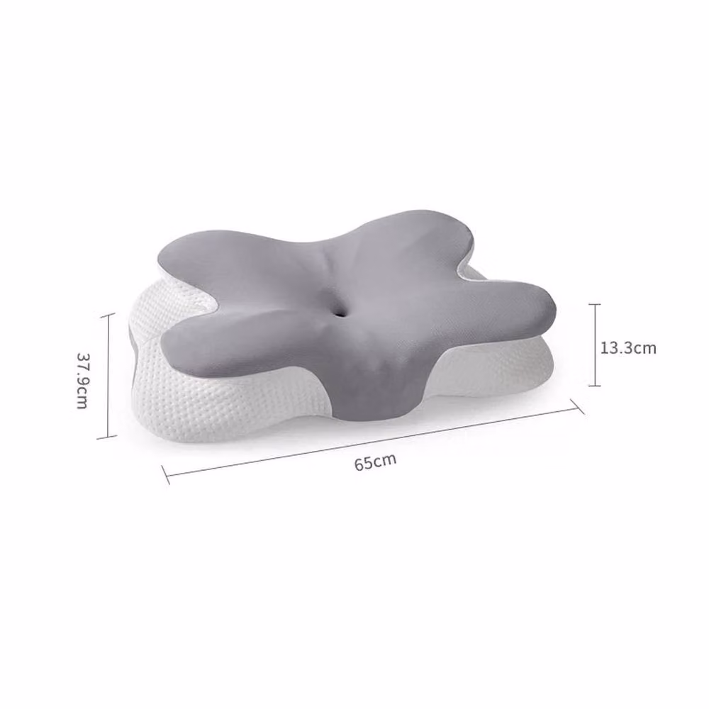 PAWNORA Ergonomic Memory Foam Pillow in Grey – 2