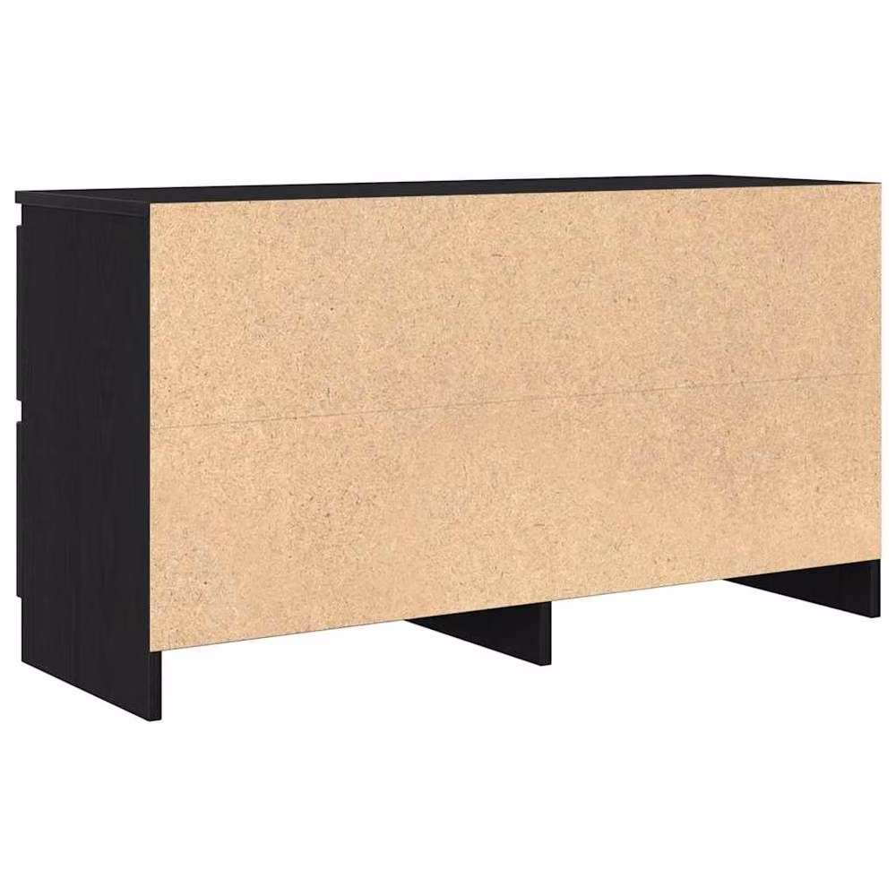Berkfield Home Modern Black TV Cabinet in Matt MDF, W/D/H: 100 x 35 x 54 cm – 5