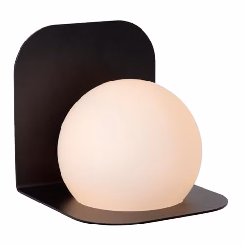 Lucide Davy Black IP44 Wall Light for Bathrooms with Glass Sphere and G9 Base – 2